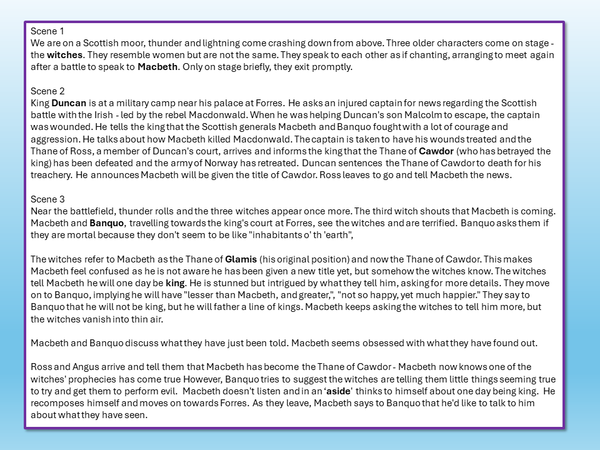 Macbeth Revision Masterclass – EnglishGCSE.co.uk