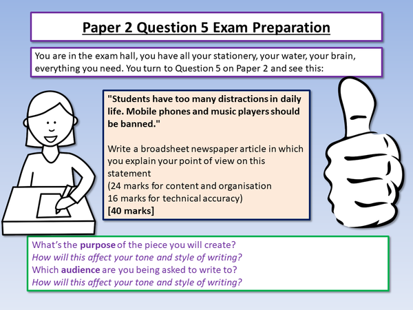 AQA English Language Paper 2 Question 5 Mock – EnglishGCSE.co.uk