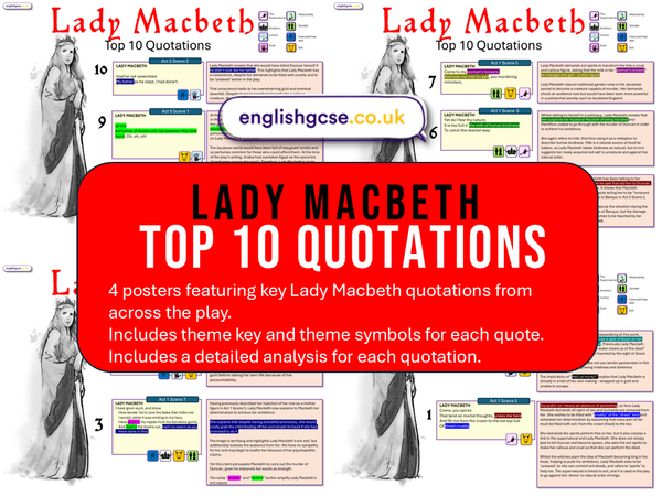 Lady Macbeth Revision Quote Posters – EnglishGCSE.co.uk