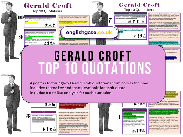 Gerald Croft An Inspector Calls Quotes Revision – EnglishGCSE.co.uk