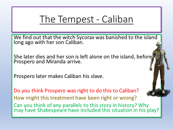 Caliban Drawing Simple The Tempest Caliban – EnglishGCSE.co.uk