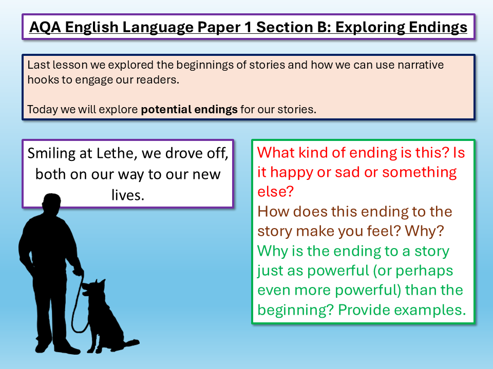 Q5 Creative Writing Examples AQA English Language Paper 1 Q5/Section B Creative Writing Planning 20 ...