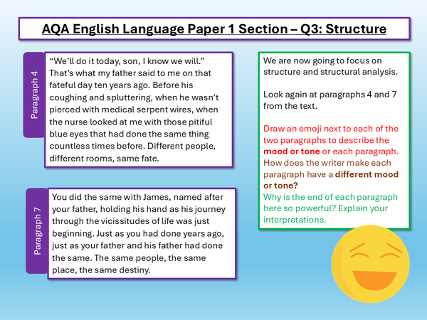 AQA English Language Paper 1 Q3 Structure 2026 – EnglishGCSE.co.uk