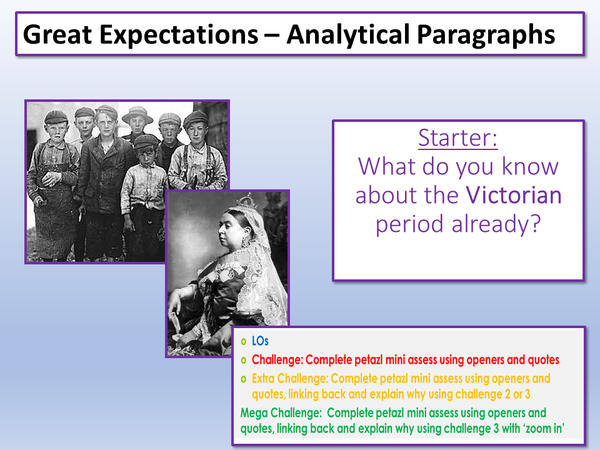 Great Expectations Intervention - Analytical Paragraphs – EnglishGCSE.co.uk