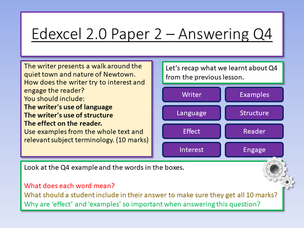 Edexcel 2.0 Q4 Language and Structure – EnglishGCSE.co.uk