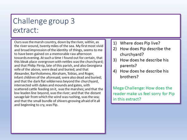 Intervention Paragraph Example Great Expectations Intervention - Analytical Paragraphs – EnglishGCSE.co.uk