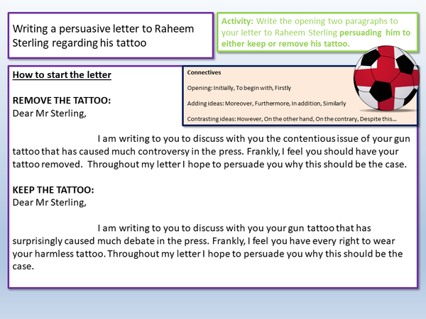 Edexcel 2.0 Letter Writing Football Theme – EnglishGCSE.co.uk