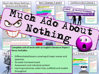 Much Ado About Nothing Complete Unit EnglishGCSE co uk Much Ado About Nothing Complete Unit EnglishGCSE co uk