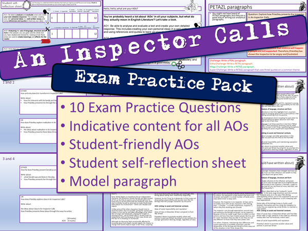 An Inspector Calls Exam Practice Questions – EnglishGCSE.co.uk