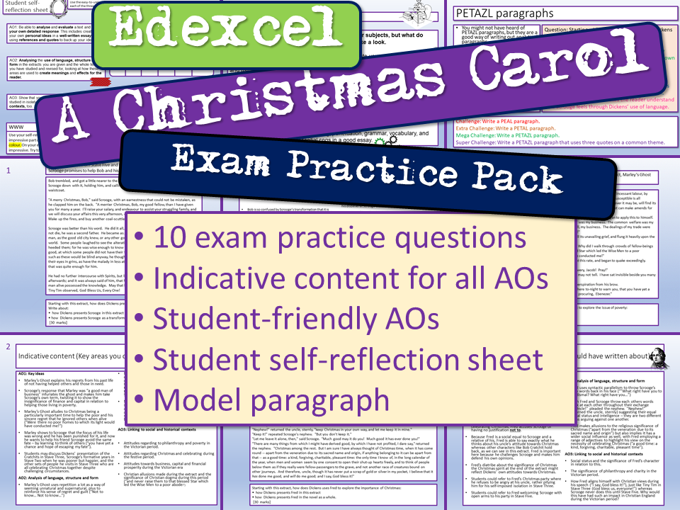 Edexcel A Christmas Carol Exam Practice – EnglishGCSE.co.uk