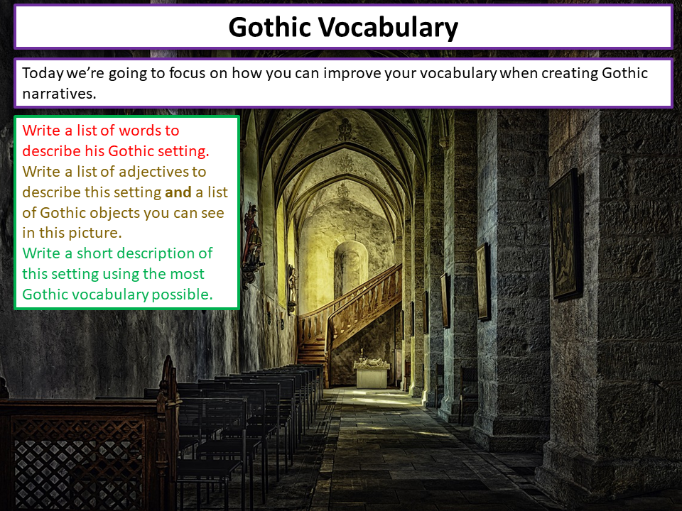 Key Gothic Language Gothic Vocabulary – EnglishGCSE.co.uk