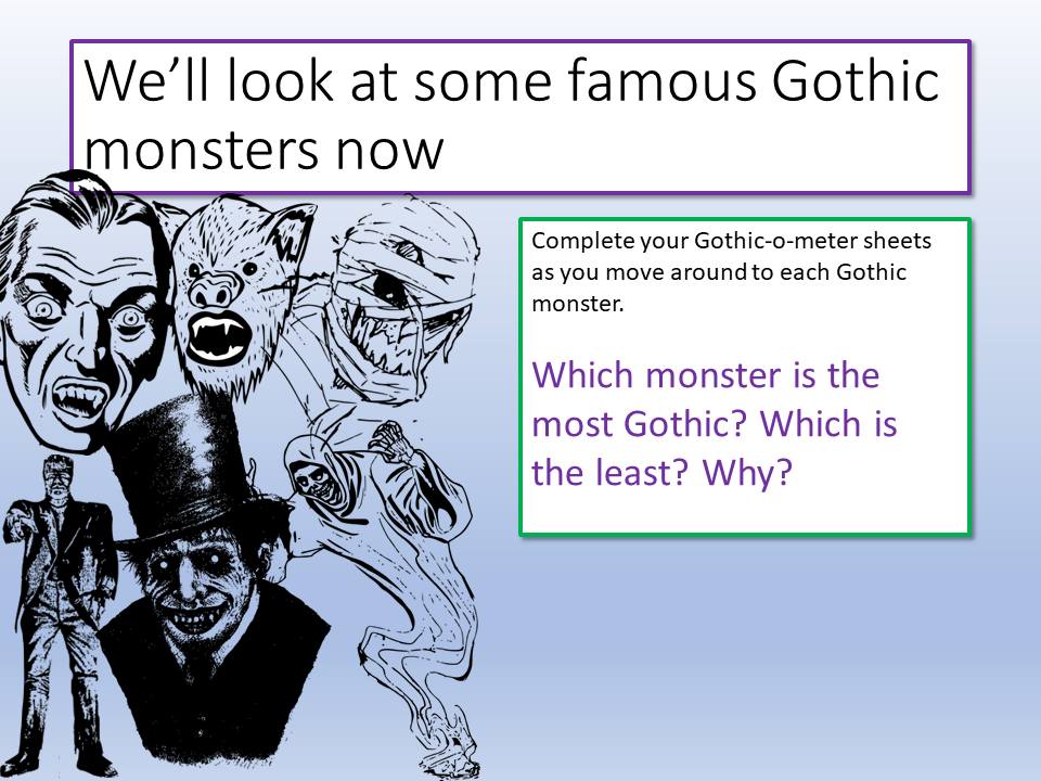 gothic literature monsters Gothic Fiction Monsters