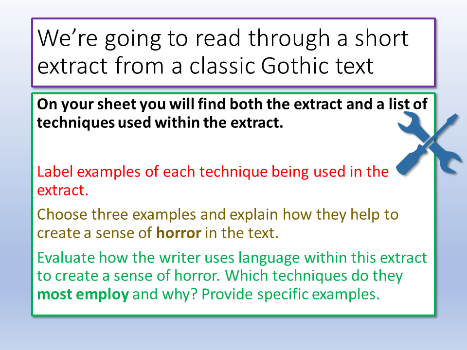 Key Gothic Language Gothic Language Techniques – EnglishGCSE.co.uk